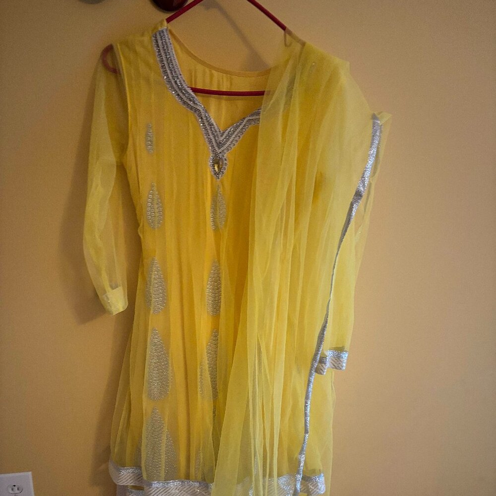 Yellow Salwar/Chudidhar (Size 34)